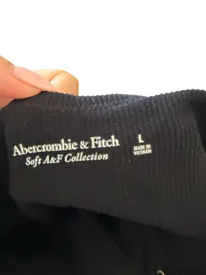 ABERCROMBIE & FITCH Soft Collection Black Bodysuit Size L thumbnail 2