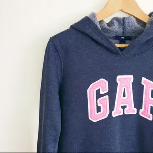 GAP Logo Hoodie Navy Blue & Pink thumbnail 4