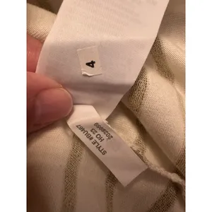 J.Crew Artist Shirt White Gold Stripe Long Sleeve Womens Large Button Accent NEW thumbnail 7