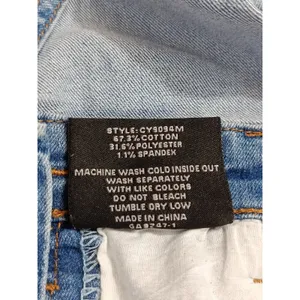 Chiqle Women’s Denim Overall Shorts Blue Size Small thumbnail 9