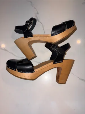 Swedish Hasbeens Merci Leather Clog Sandal 9 / 39 thumbnail 5