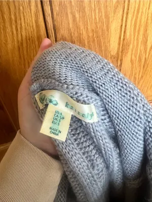Kaisely - Cozy Gray Cable-Knit Cowl Neck Women's Sweater thumbnail 2