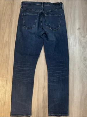 Citizens of Humanity Elsa Mid-Rise Skinny Crop Jeans dark wash ripped size 24 thumbnail 5