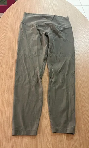 Lululemon Align Pant 25" Size 10 Green Pull On Nylon Blend Nulu Fabric W5CTAS thumbnail 1