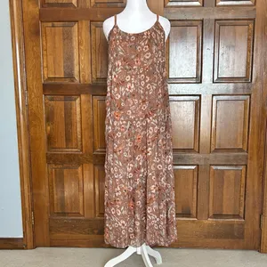 Elena‎ Baldi Women’s Small Boho Floral Tiered Maxi Dress Lightweight Italy thumbnail 2