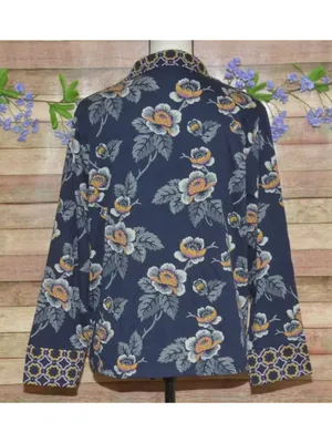 Vera Bradley Womens 2-Piece Cotton Pajama Set Floral Iconic Print Size M NWOT thumbnail 6
