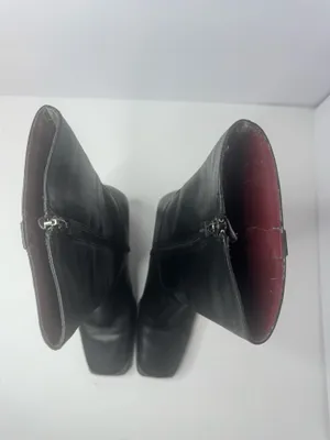 Naturalizer Lacy Black Leather Boots Size 6M thumbnail 3