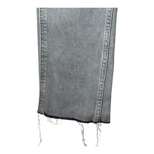 Gap Jeans Women 26 Gray Denim‎ Vintage Slim Sky High Ankle Raw Hem Streetwear thumbnail 6