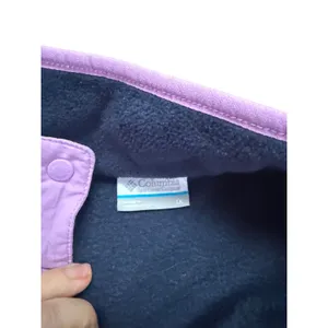 Columbia Womens Benton‎ Springs Snap Front Fleece Pullover Navy Berry Purple 1X thumbnail 4
