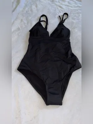 Cupshe Black Lace-Up One-Piece Swimsuit thumbnail 5