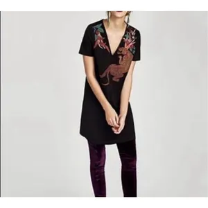 ✨Zara Rubberized Jaguar Casual Sz Medium Dress✨ thumbnail 9