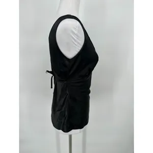 Vintage Y2K Babydoll Tie Back Top Size Small Black Fairy Grunge Whimsygoth Emo‎ thumbnail 5