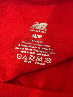 New balance vibrant red Crew Neck Short Sleeve T-Shirt athletic top woman’s M thumbnail 6
