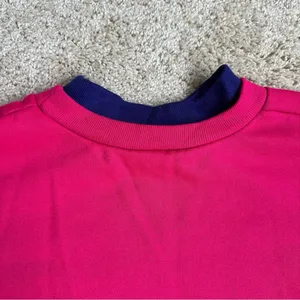 Vintage Women’s Pink Knit Patterned Crewneck Sweater thumbnail 6