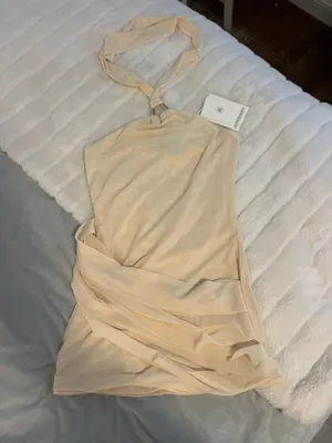 NWT Peppermayo Henrietta Mini Dress - Pastel Yellow thumbnail 2
