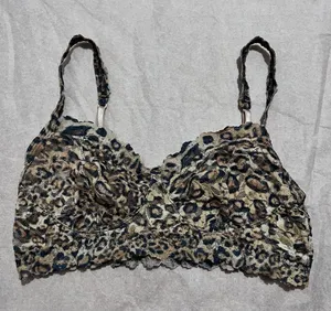 Hanky Panky Black and Brown Leopard Print Bralette Y2K :Box OW2: thumbnail 1