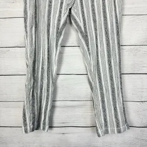 Sundance Blue Striped Gauze Cotton Pants Womens Size Medium Lined Boho‎ Beach thumbnail 4
