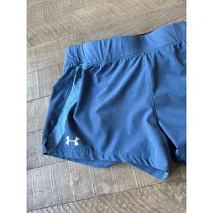 Under‎ Armour Women's Blue 3" Speed Pocket Running Shorts Size Large thumbnail 2