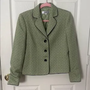 Women's blazer lime, green and black Jones studio size 8 thumbnail 1