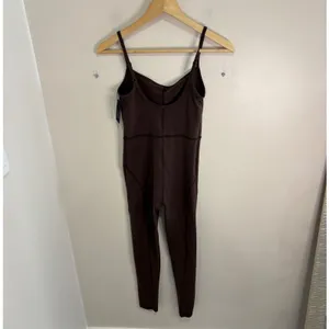 Wilfred Free Divinity Jumpsuit Brown Espresso Active Bodysuit Small 99810 thumbnail 2