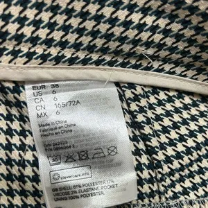H&M Black and White Ankle Length Dress Pants(Size 6) thumbnail 6