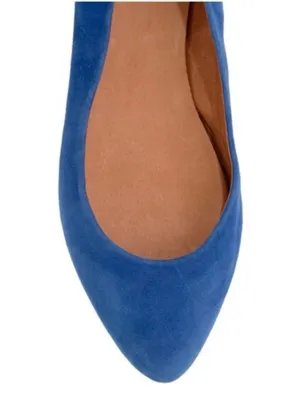 Madewell The Sidewalk Skimmer Suede Blue Pointed-Toe Flats Sz 8 thumbnail 2