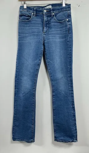 Womans Excellent Condition Loft The Boot Blue Jeans Size 29/2 0272/E-5 thumbnail 1