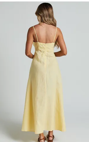 Showpo yellow Midi Dress thumbnail 3
