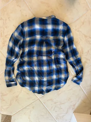 American Eagle Flannel Plaid Button Down thumbnail 2