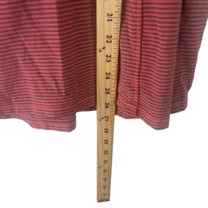 Columbia Women's Size Medium Pink Grey Striped‎ Half Zip Sweater thumbnail 5