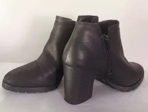 Lucky Brand Black Leather Ankle Boots thumbnail 12