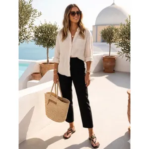 Tory Burch Black Patent Leather Ali Thong Sandal Sz.10 thumbnail 4