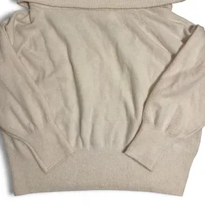 Women’s H&M Light Cream White Casual Long Sleeve Sweater thumbnail 2