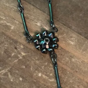 Silver Tone Rhinestone Y Necklace thumbnail 7