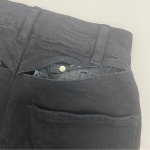 Revice Denim Avalon Flare High Rise Cut Out Jeans: Black thumbnail 9