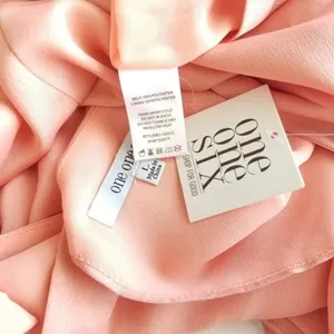 ONE ONE SIX Peach‎ Pink Satin Surplice Dress L thumbnail 7