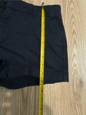 Abercrombie & Fitch Womens‎ black Chino Shorts Size 26 Mid Rise Cotton Twill thumbnail 5