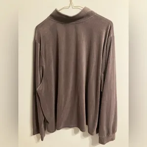 Livi Quarter Zip Pullover Velour Sweatshirt Women‎ size 26/28 active athleisure thumbnail 7