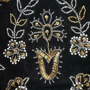 Free People Bohemian Witchy Nashville Nights Beaded Velvet Bag Black NWT Evening thumbnail 14
