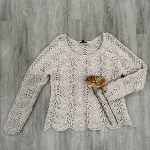 American Eagle Outfitters Cream Knit Sweater thumbnail 2