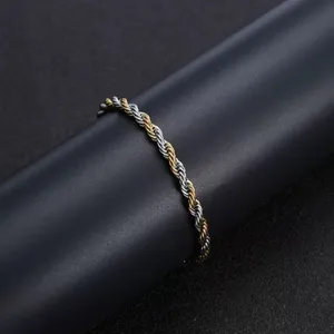 5mm Stainless Steel Twist Chain Bracelet thumbnail 5