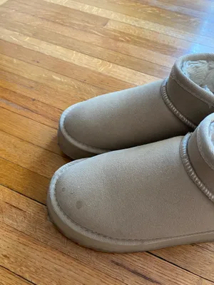Platform Mini Boots Tan Size 6 thumbnail 6