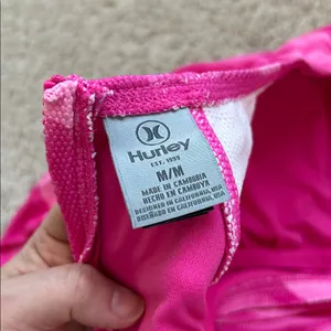 Hurley Pink Long Sleeve Swimsuit. M thumbnail 11