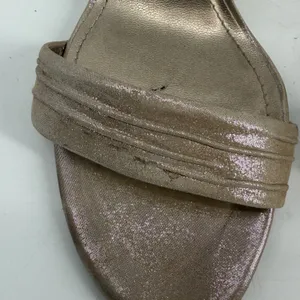 Gianni Bini Metallic Champagne Gold‎ Strappy Stiletto Heel Sandals Size 9.5 thumbnail 6