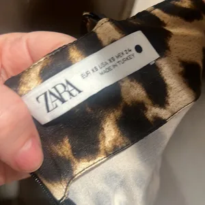 Zara animal print midi spaghetti strap dress thumbnail 9