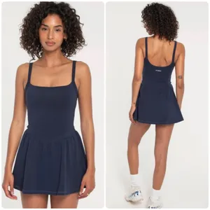 FORM Womens Navy Blue Drop Waist Tennis Pickleball Athleisure Active Dress M thumbnail 2
