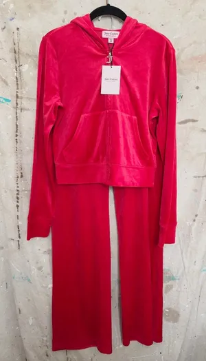 Juicy Couture Velour Flash Red Tracksuit thumbnail 1