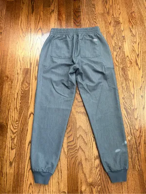 FIGS Zamora Jogger Scrub Pants Gray Heather Size Small Technical Collection thumbnail 2