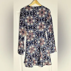 Altar'd State Multicolor Floral Long Sleeve Dress, Medium thumbnail 7