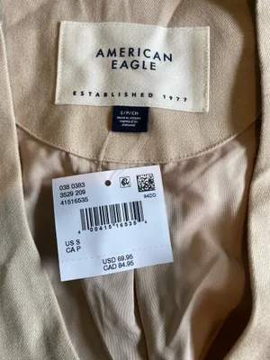 American Eagle cream vest  thumbnail 2